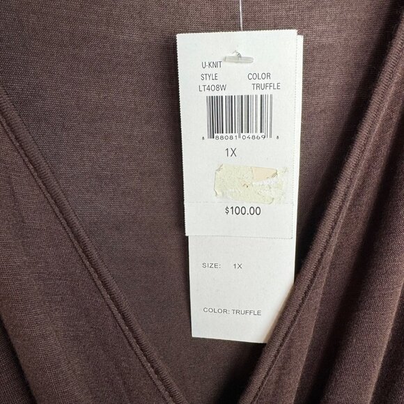 Bundle 2 U-Knit Dresses Black &‎ Brown 1X Handkerchief Hem Whimsigoth Dark Fairy - Picture 11 of 14